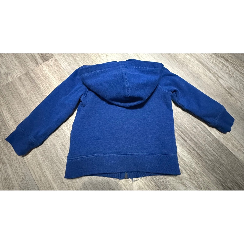 OshKosh B'Gosh‎ Blue Zip Up Hoodie Toddler Size 2T Applique Logo - Picture 4 of 4